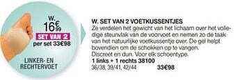 Set van 2 voetkussentjes