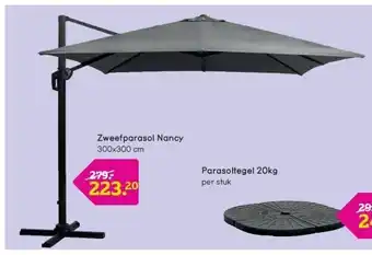 Leen Bakker Zweefparasol Nancy aanbieding