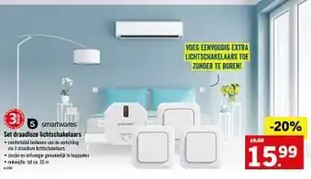 Lidl Set Draadloze Lichtschakelaars aanbieding