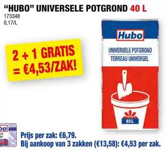 Hubo UNIVERSELE POTGROND 40 L aanbieding