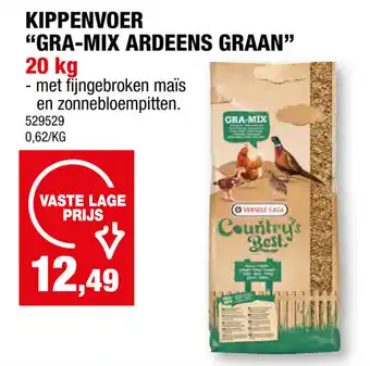 Hubo KIPPENVOER "GRA-MIX ARDEENS GRAAN" 20 kg aanbieding