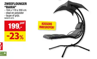 Hubo ZWEEFLOUNGER "BAHIA” aanbieding