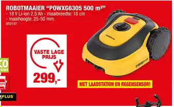 Hubo ROBOTMAAIER "POWXG6305 500 m²" aanbieding