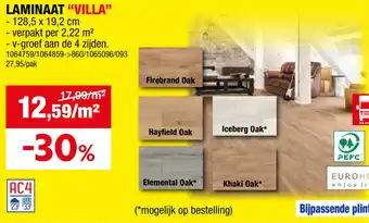 Hubo LAMINAAT "VILLA" aanbieding