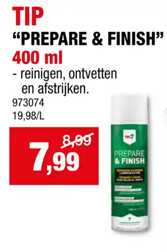 Hubo "PREPARE & FINISH" 400 ml aanbieding