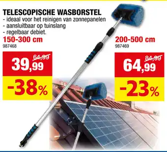 Hubo TELESCOPISCHE WASBORSTEL aanbieding