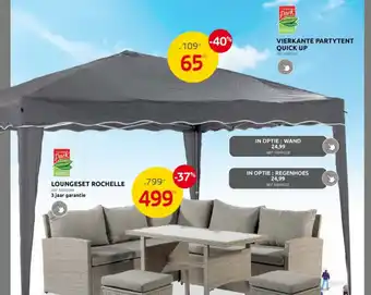 Brico VIERKANTE PARTYTENT QUICK UP aanbieding