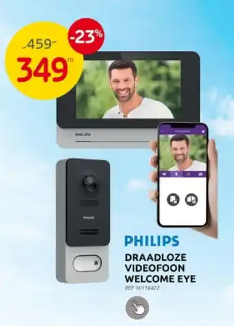 Brico PHILIPS DRAADLOZE VIDEOFOON WELCOME EYE aanbieding