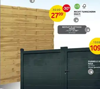 Brico RECHT TUINSCHERM MULTI aanbieding