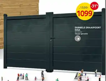 Brico DUBBELE DRAAIPOORT NISA aanbieding