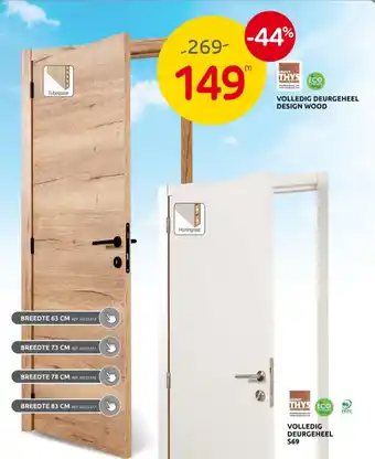 Brico VOLLEDIG DEURGEHEEL DESIGN WOOD aanbieding
