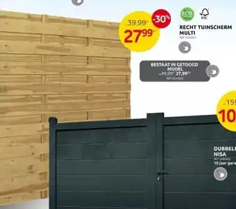 Brico RECHT TUINSCHERM MULTI aanbieding