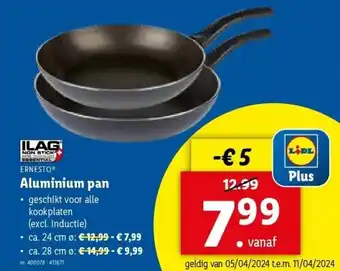 Lidl Aluminium pan aanbieding