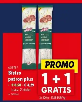 Lidl Bistro patron plus aanbieding