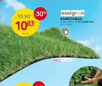 Brico exelgreen KUNSTGRAS aanbieding