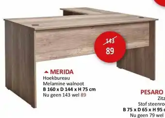 Weba MERIDA aanbieding