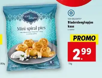 Lidl Bladerdeeghapjes kaas aanbieding
