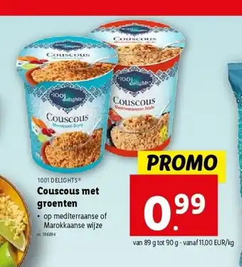 Lidl Couscous met groenten aanbieding