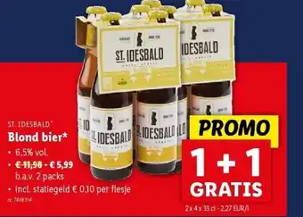 Lidl Blond bier aanbieding