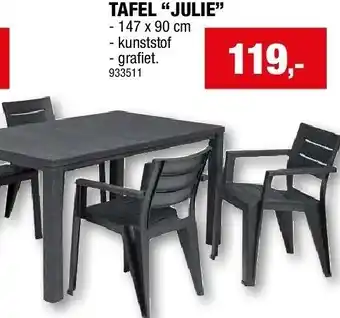 Hubo TAFEL “JULIE” aanbieding