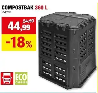 Hubo COMPOSTBAK 360 L aanbieding