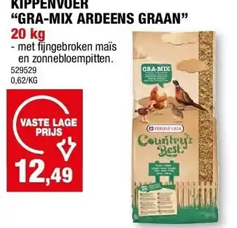 Hubo KIPPENVOER “GRA-MIX ARDEENS GRAAN” 20 kg aanbieding