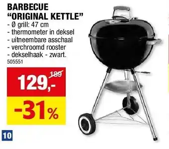 Hubo BARBECUE “ORIGINAL KETTLE” aanbieding