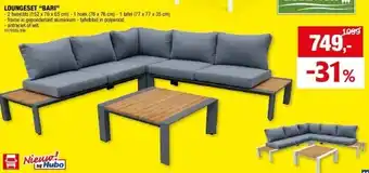 Hubo LOUNGESET “BARI” aanbieding