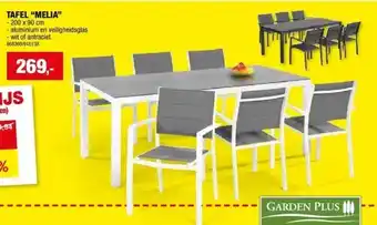 Hubo TAFEL “MELIA” aanbieding