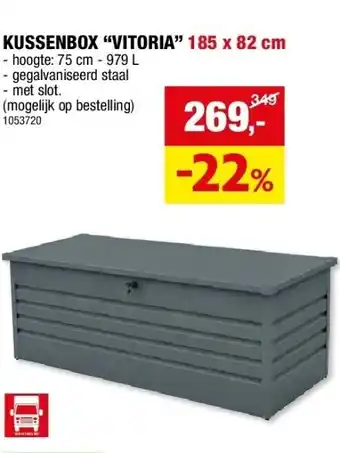 Hubo KUSSENBOX “VITORIA” 185 x 82 cm aanbieding