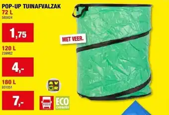 Hubo POP-UP TUINAFVALZAK aanbieding