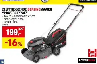 Hubo ZELFTREKKENDE BENZINEMAAIER “POWEG63773X” aanbieding