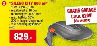 Hubo “SILENO CITY 600 m²” aanbieding