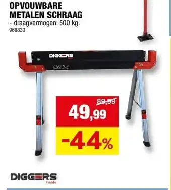 Hubo OPVOUWBARE METALEN SCHRAAG aanbieding