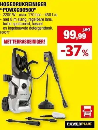 Hubo HOGEDRUKREINIGER “POWXG90500” aanbieding