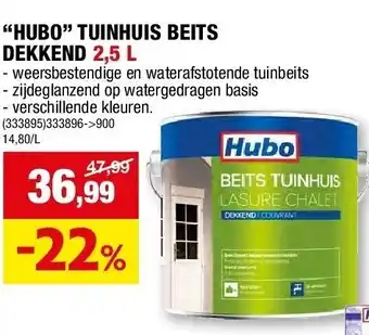 Hubo “HUBO” TUINHUIS BEITS DEKKEND 2,5 L aanbieding