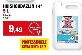 Hubo HUISHOUDAZIJN 14° aanbieding