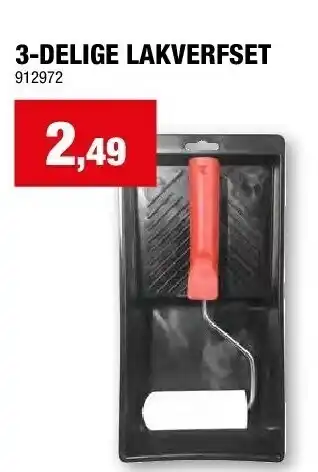 Hubo 3-DELIGE LAKVERFSET aanbieding