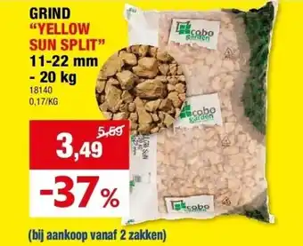 Hubo GRIND “YELLOW SUN SPLIT” 11-22 mm - 20 kg aanbieding