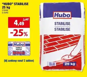 Hubo “HUBO” STABILISE 25 kg aanbieding