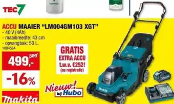 Hubo ACCU MAAIER “LM004GM103 XGT” aanbieding