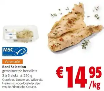 Colruyt Boni Selection gemarineerde heekfilets aanbieding