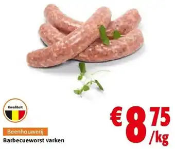 Colruyt Barbecueworst varken aanbieding