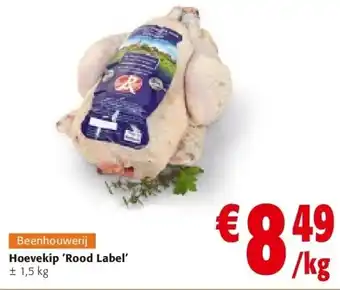 Colruyt Hoevekip 'Rood Label' aanbieding