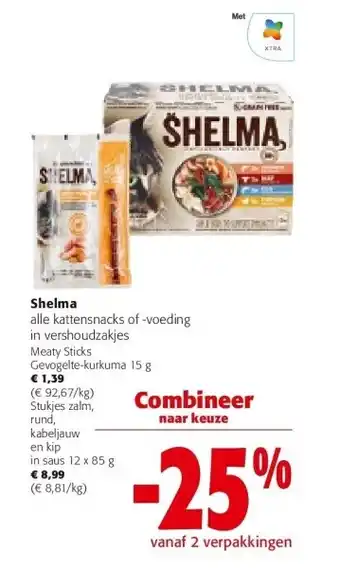 Colruyt Shelma alle kattensnacks aanbieding