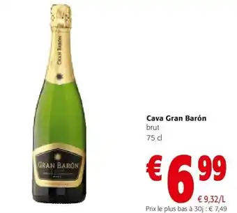 Colruyt Cava Gran Barón brut 75 cl aanbieding