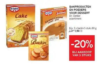 Alvo BAKPRODUCTEN EN POEDERS VOOR DESSERT aanbieding