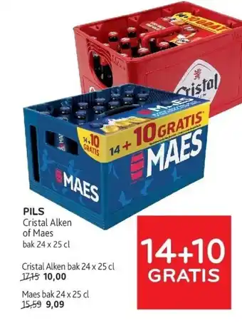 Alvo PILS Cristal Alken of Maes bak 24 x 25 cl aanbieding