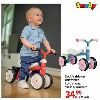 Rookie ride-on driewieler