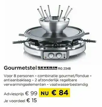 Gourmetstel severin rg 2348